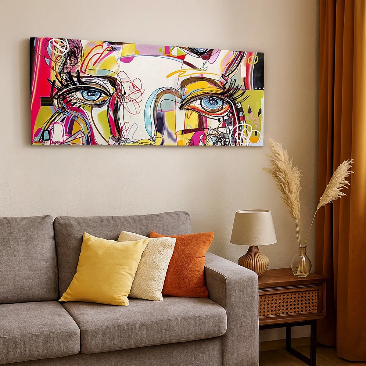 Cuadro sobre lienzo - Impresión de Imagen - La riqueza de un gato - 30x30 cm