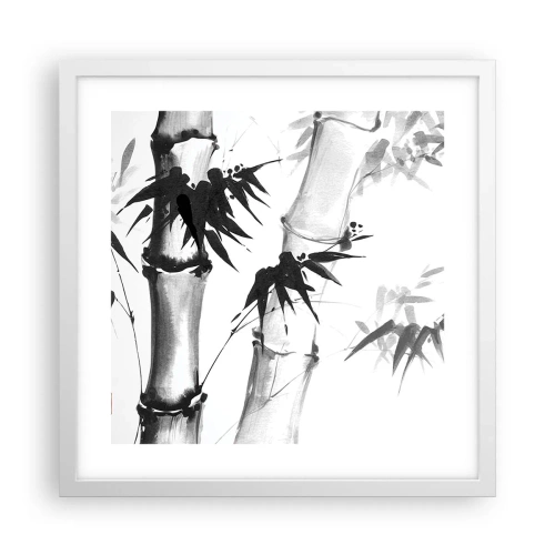 Póster en marco blanco - Primer plano de Oriente - 40x40 cm