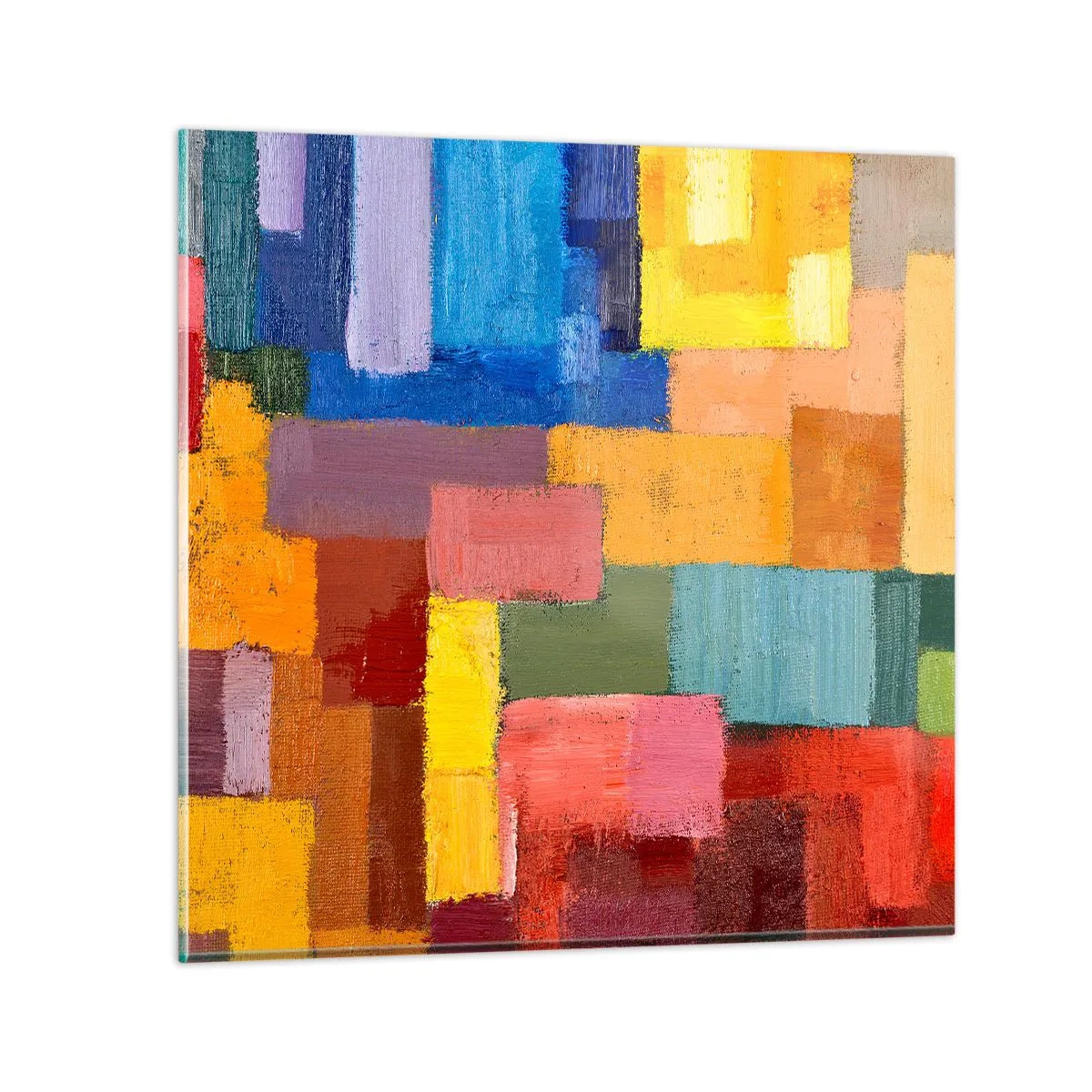 Cuadro sobre vidrio - Impresiones sobre Vidrio - Cada una diferente, todas coloridas - 50x50 cm
