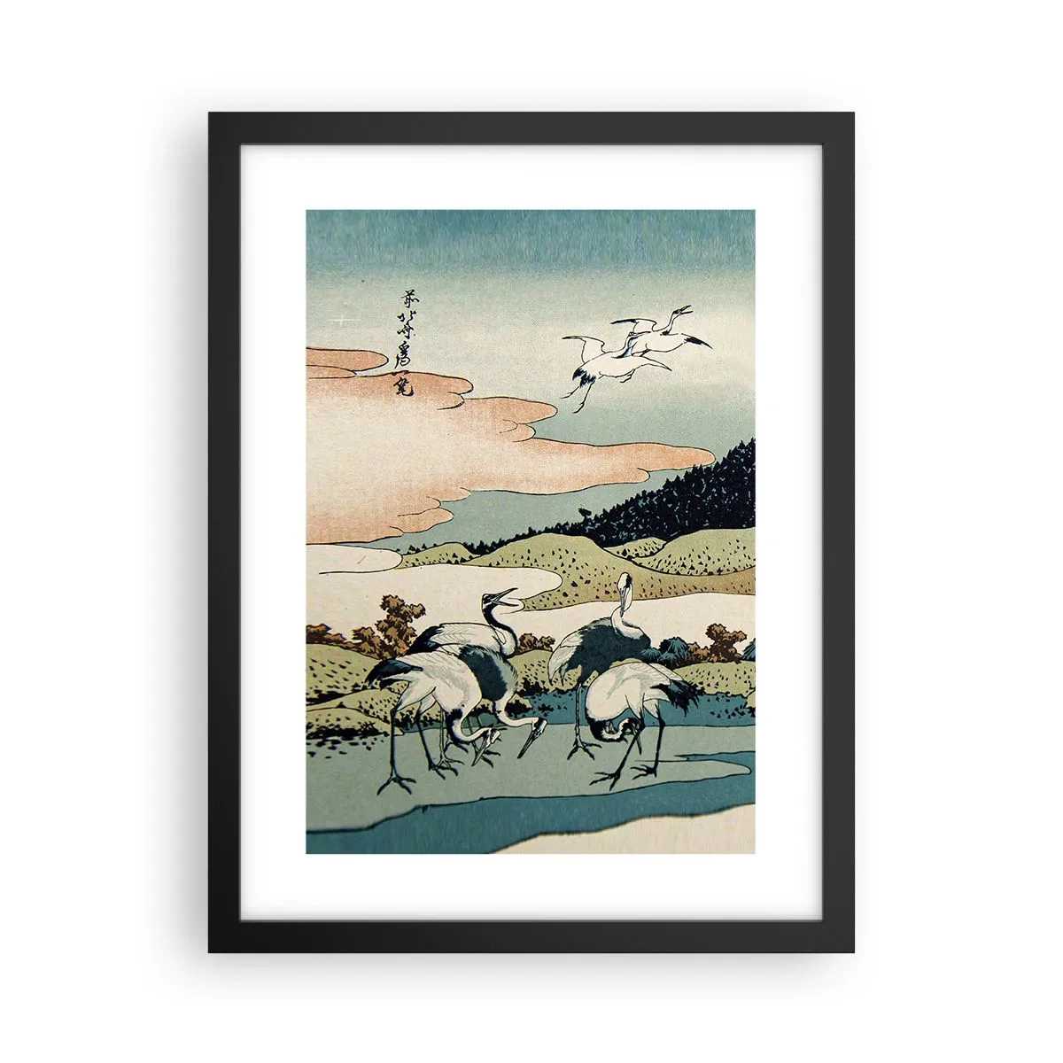 Póster en marco negro - Alma japonesa - 30x40 cm
