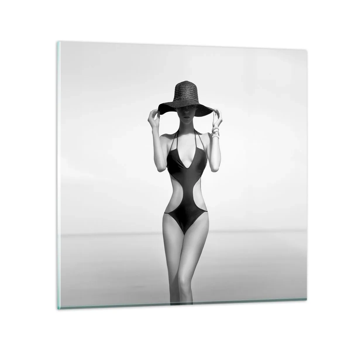 Cuadro sobre vidrio - Impresiones sobre Vidrio - Mi nombre es Elegancia - 30x30 cm
