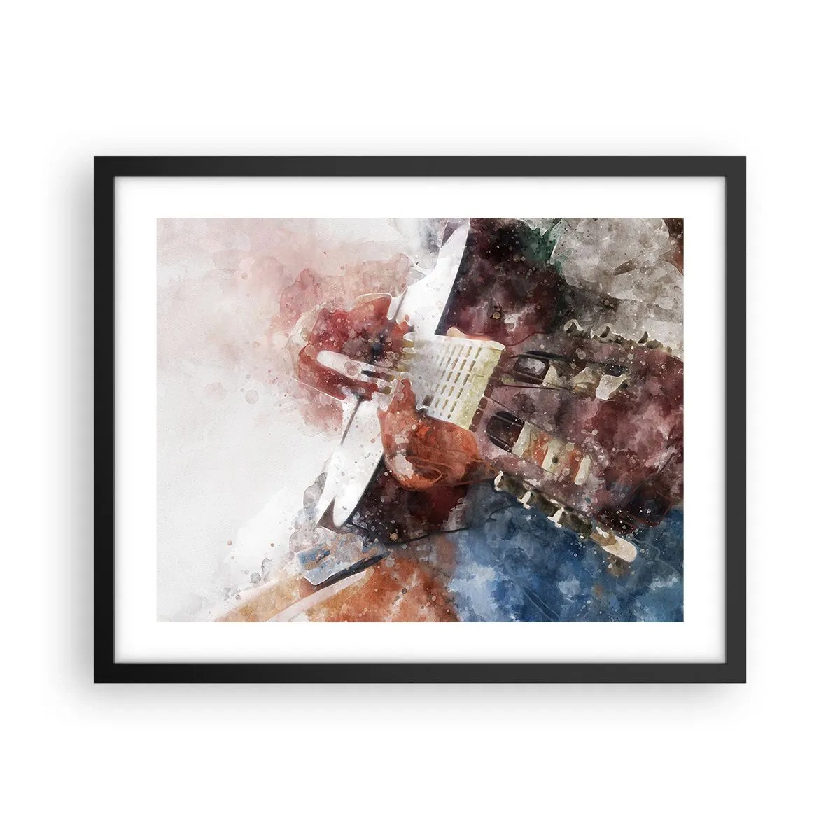 Póster en marco negro - ¿Y qué opinas? - 50x40 cm