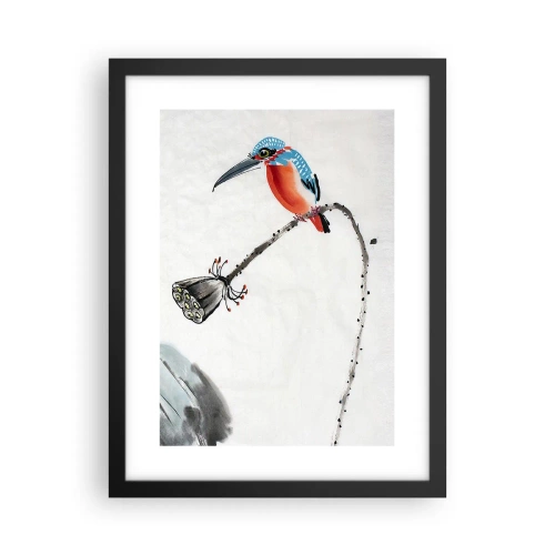 Póster en marco negro - La vida de la pradera - 30x40 cm