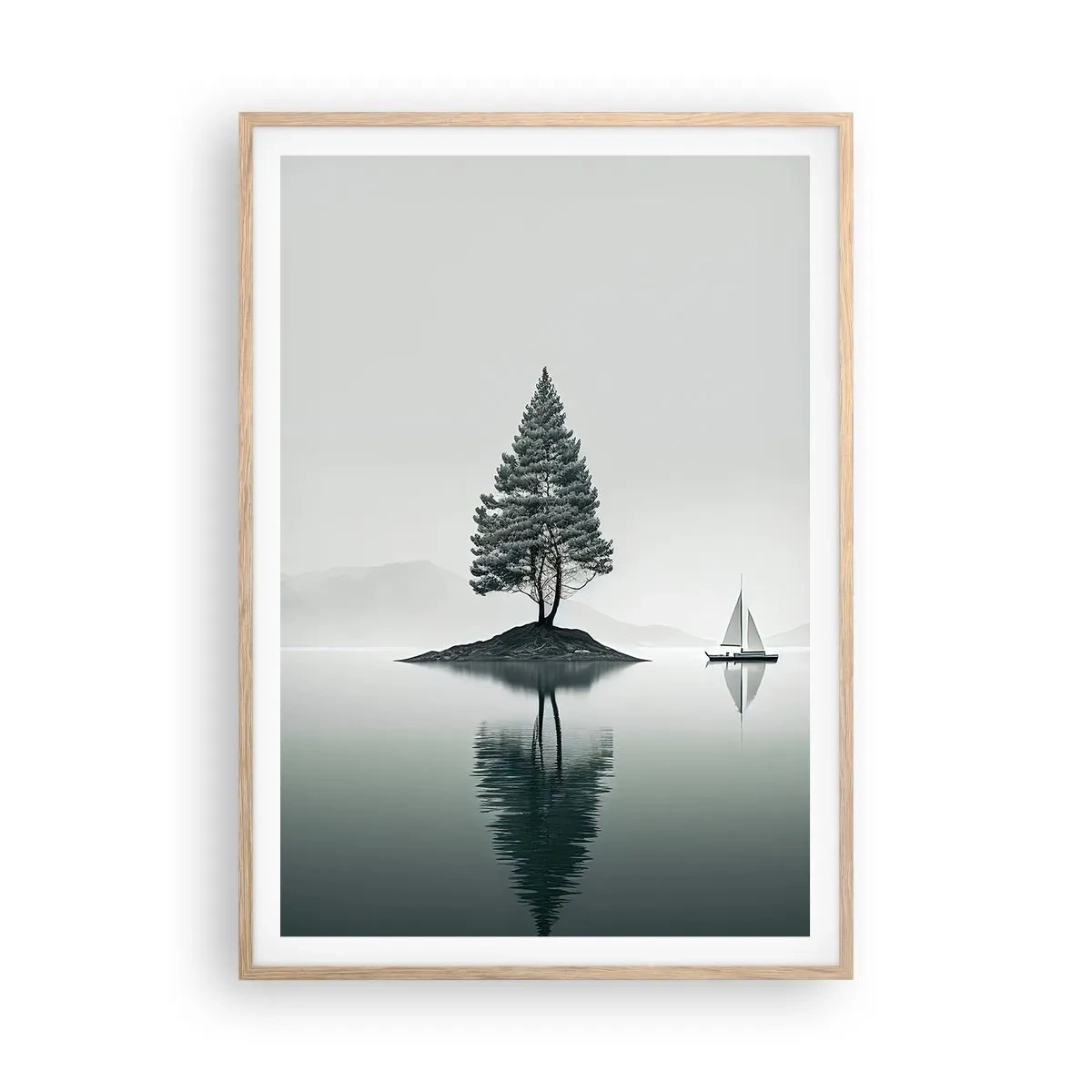 Póster en marco roble claro - Un sueño hecho realidad - 70x100 cm
