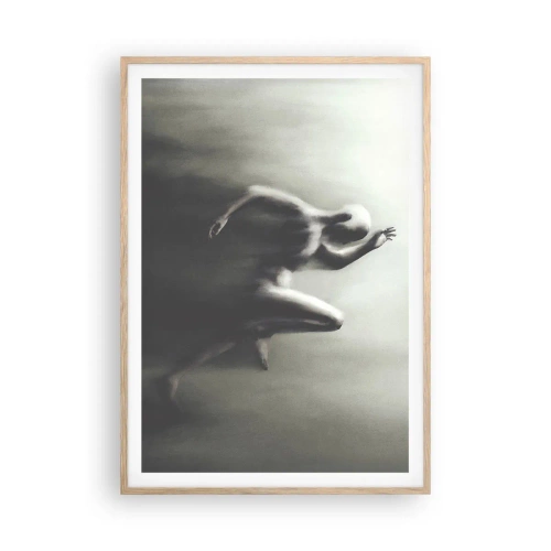 Póster en marco roble claro - Imparable - 70x100 cm