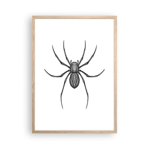 Póster en marco roble claro - Precisión inquietante - 50x70 cm