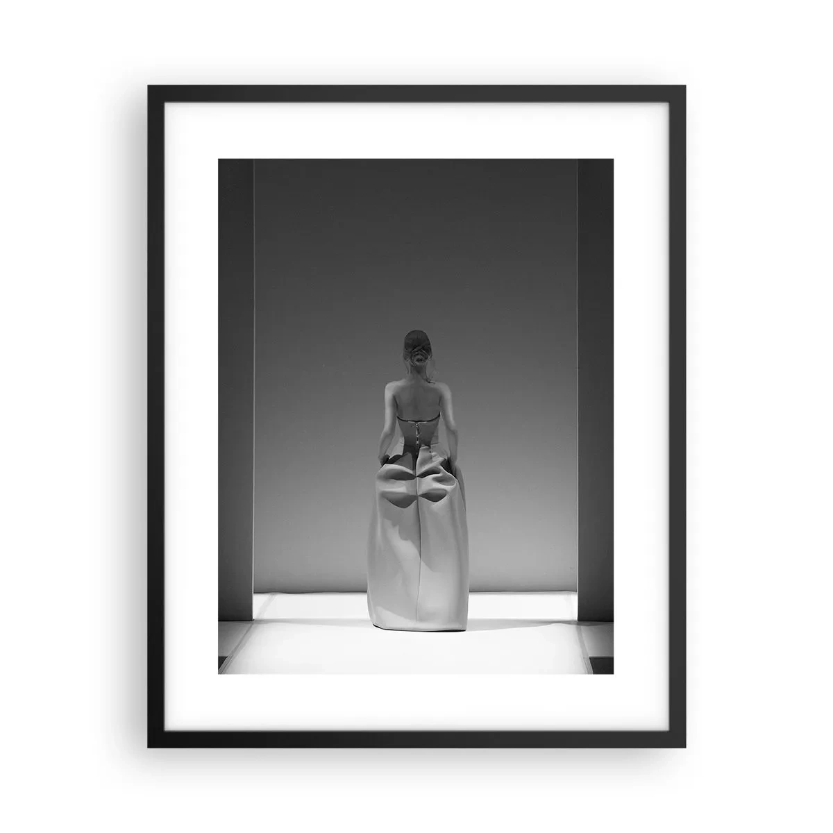 Póster en marco negro - Sencillez refinada - 40x50 cm