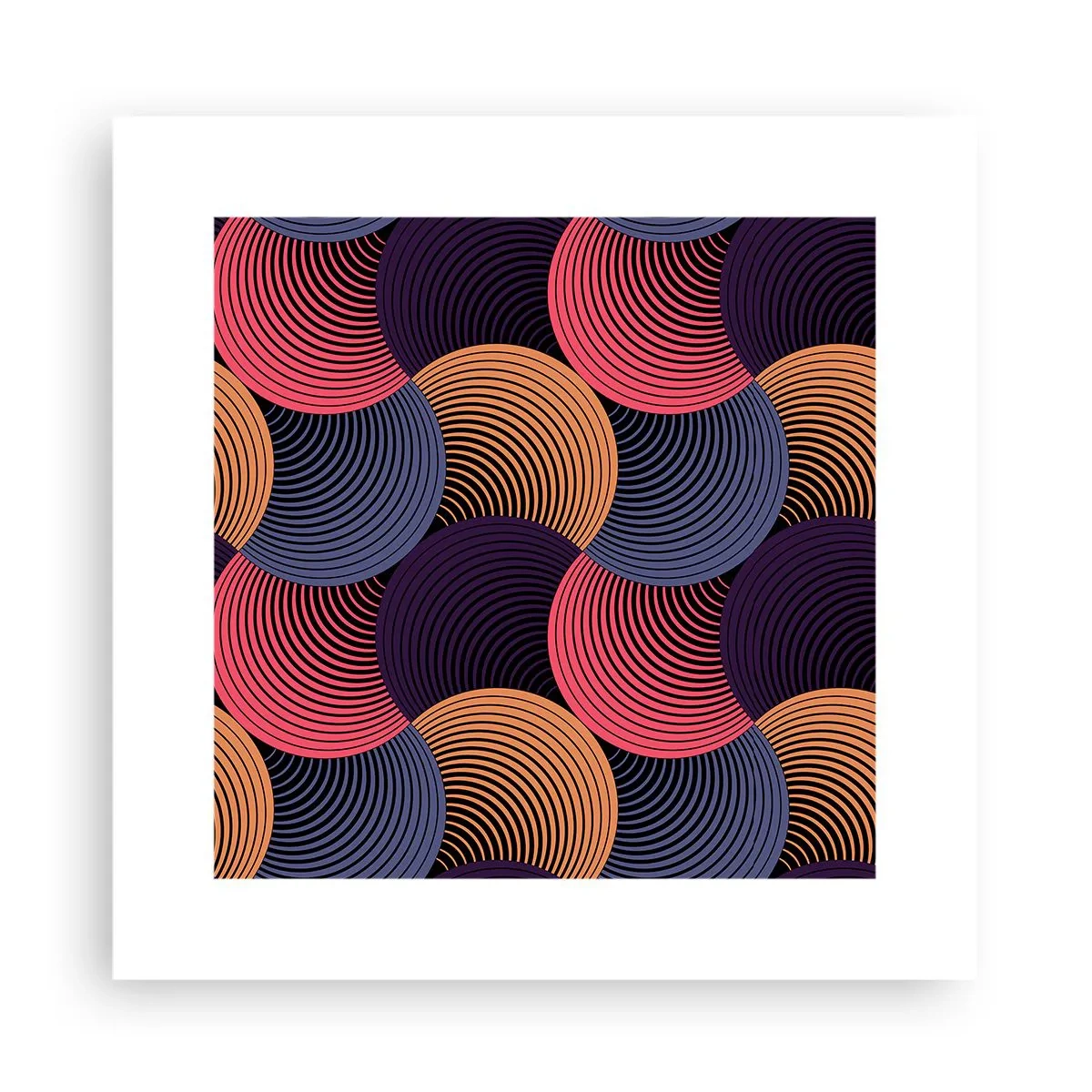 Póster - En un ritmo circular - 30x30 cm