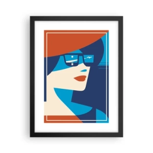 Póster en marco negro - Cartel de vacaciones - 30x40 cm