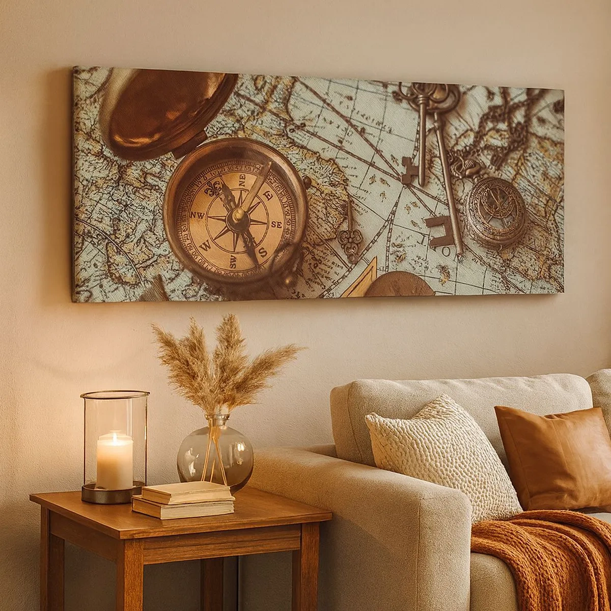 Cuadro sobre lienzo - Impresión de Imagen - Para el aventurero - 100x40 cm