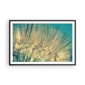 Póster en marco negro - Esperando el viento - 91x61 cm