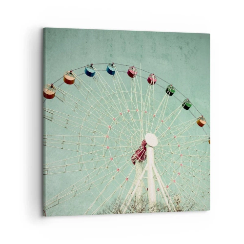 Cuadro sobre lienzo - Impresión de Imagen - Te invitamos a jugar - 60x60 cm