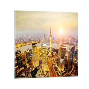 Cuadro sobre vidrio - Impresiones sobre Vidrio - Sueño asiático - 60x60 cm