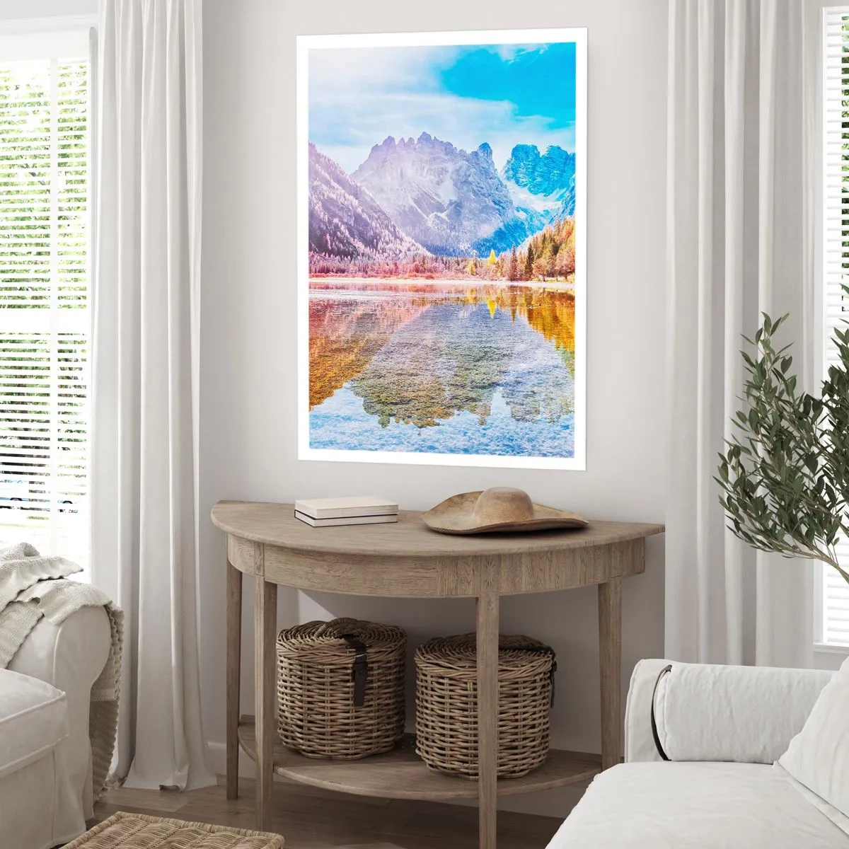 Póster - Ya es otoño en las montañas - 61x91 cm
