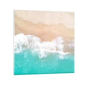 Cuadro sobre vidrio - Impresiones sobre Vidrio - Un toque acariciador - 30x30 cm