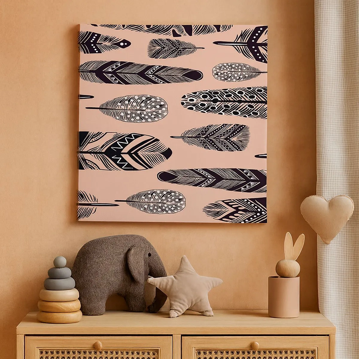 Cuadro sobre lienzo - Impresión de Imagen - Una colección india - 30x30 cm