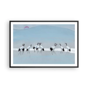 Póster en marco negro - Después de un día caluroso - 91x61 cm