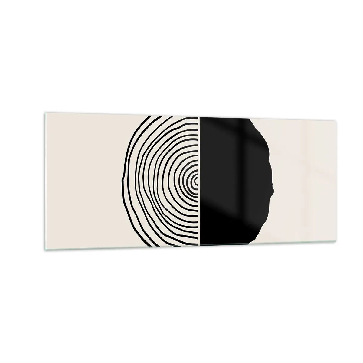 Cuadro sobre vidrio - Impresiones sobre Vidrio - Mitad y mitad - 100x40 cm