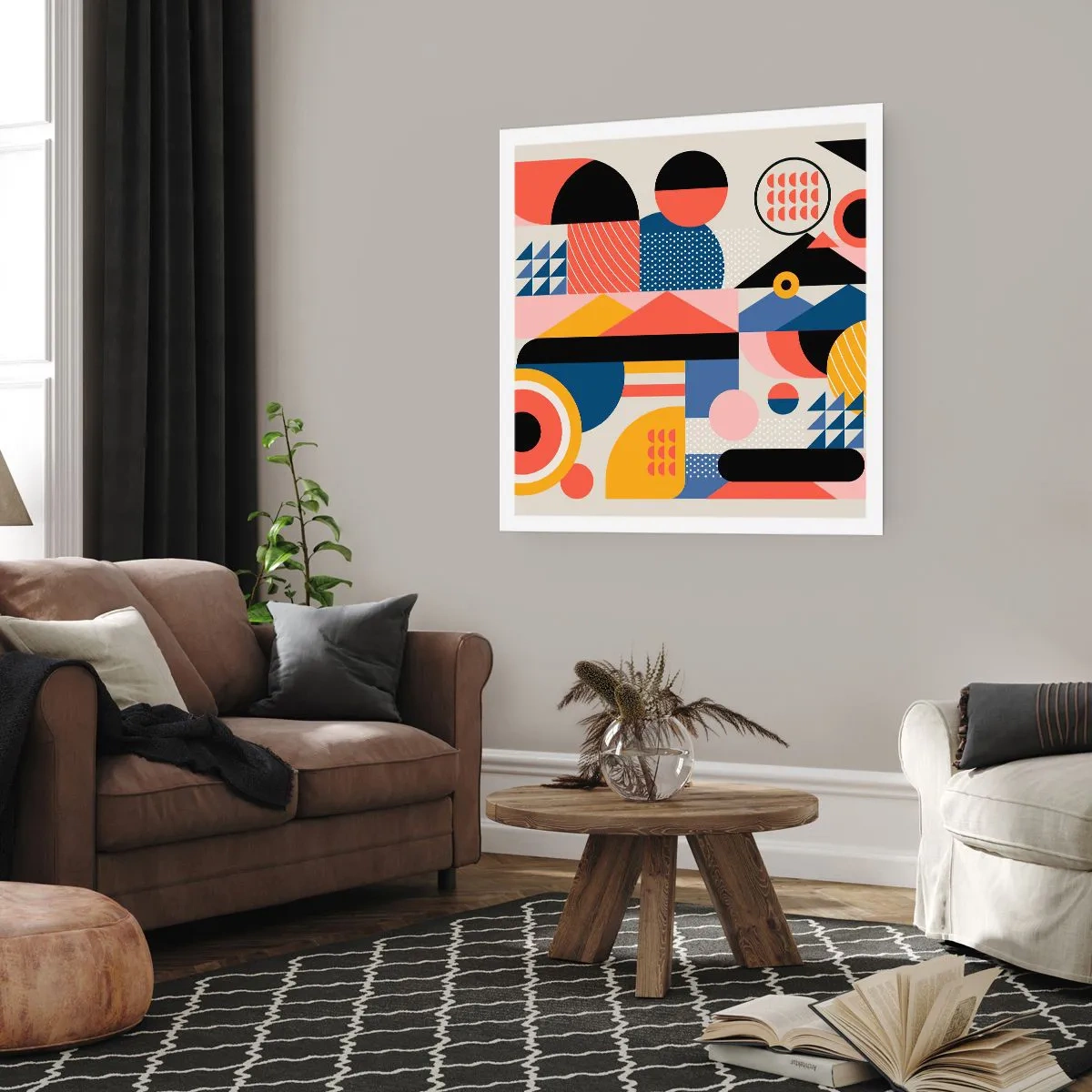 Póster - Composición: juegos - 60x60 cm