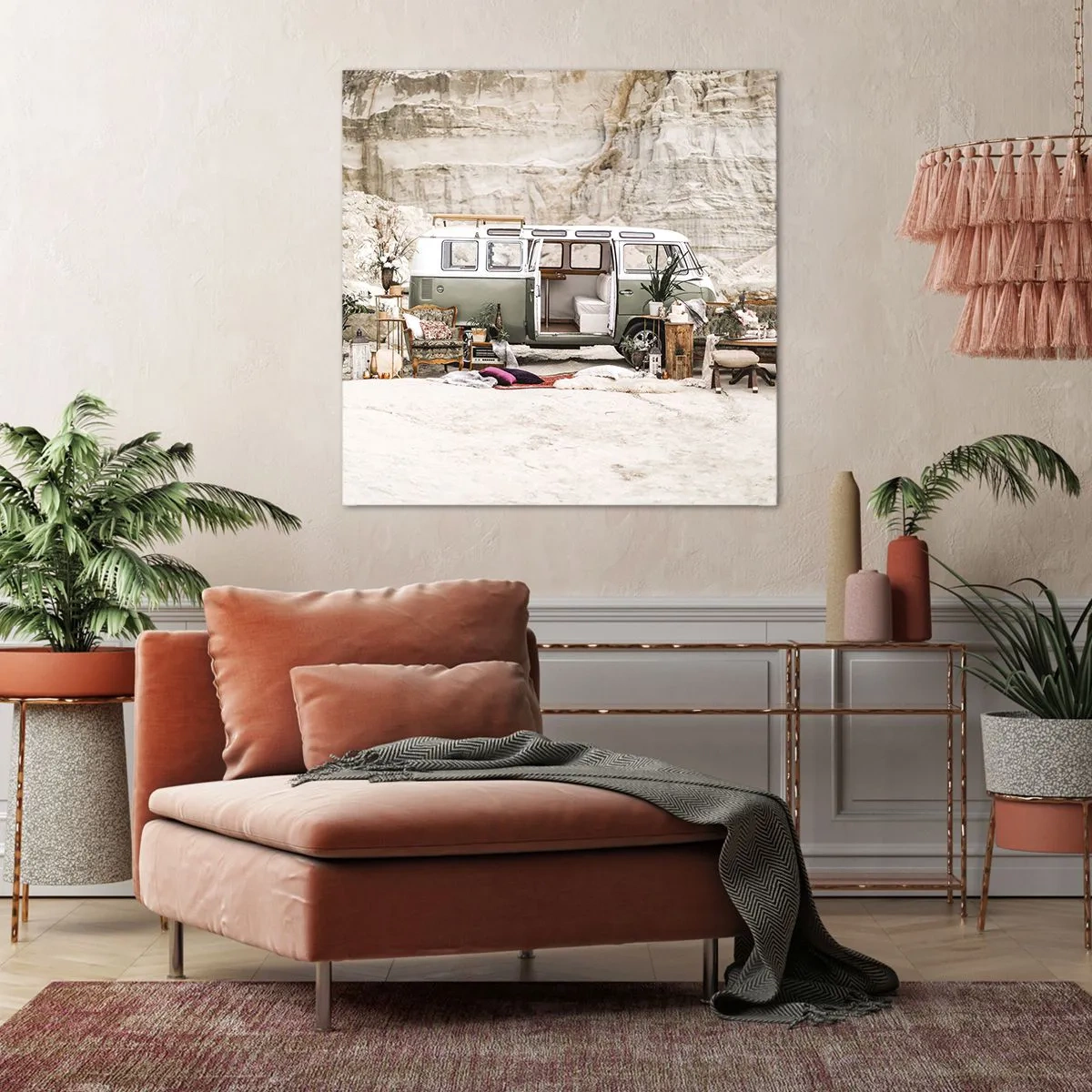 Cuadro sobre lienzo - Impresión de Imagen - Hora de empezar el viaje - 50x50 cm