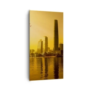 Cuadro sobre lienzo - Impresión de Imagen - La ciudad dorada - 65x120 cm