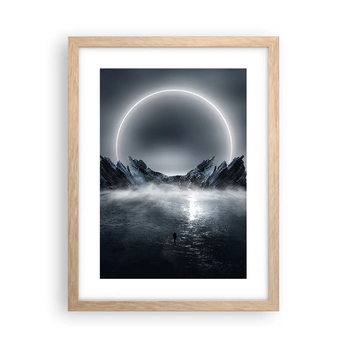 Póster en marco roble claro - El final del cuento - 30x40 cm