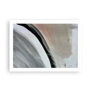 Póster - Composición: un arco negro y gris - 70x50 cm