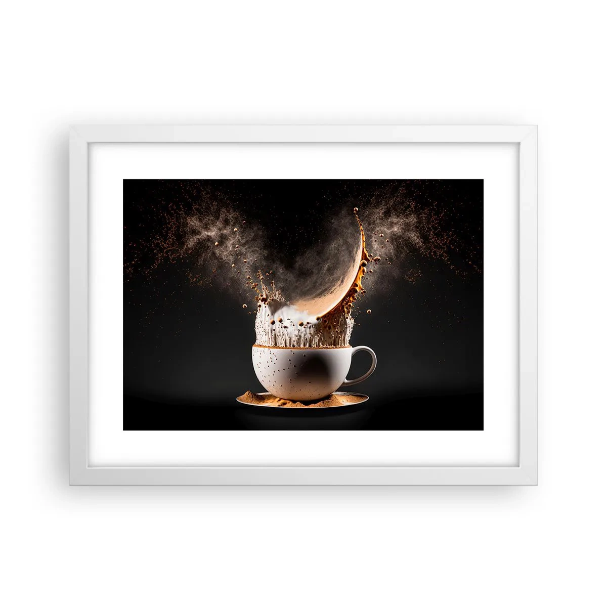 Póster en marco blanco - Una explosión de sabor - 40x30 cm