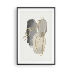 Póster en marco negro - Persistencia y movimiento - 61x91 cm