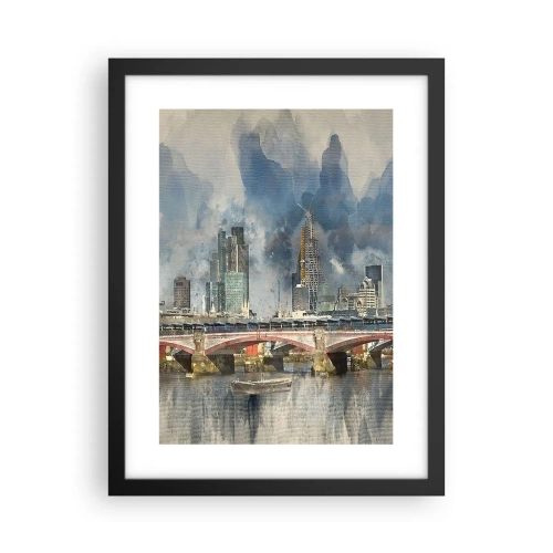 Póster en marco negro - Londres en todo su esplendor - 30x40 cm