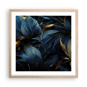 Póster en marco roble claro - Forradas de oro - 50x50 cm