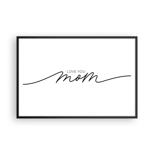 Póster en marco negro - Gran emoción - 91x61 cm