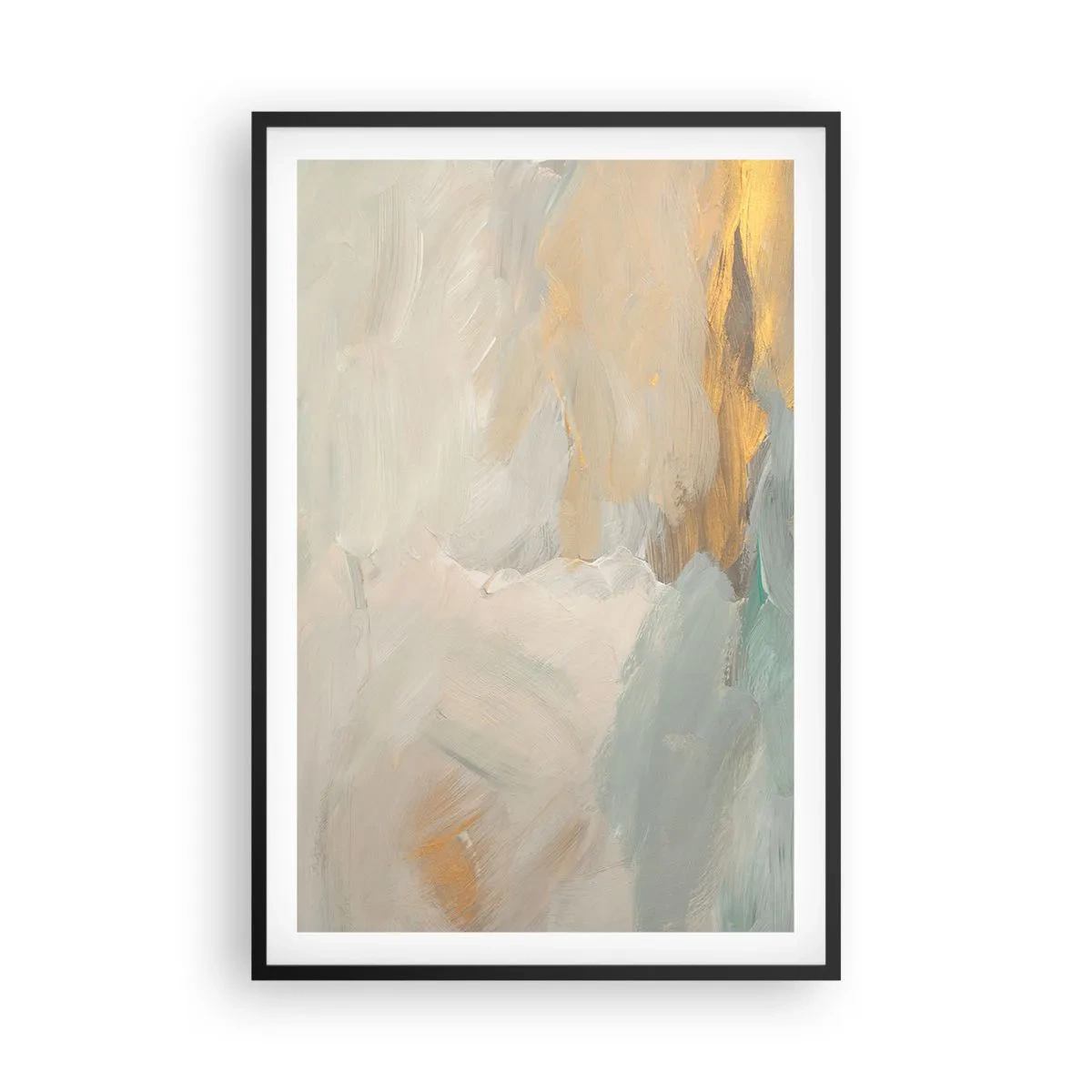 Póster en marco negro - Abstracción - una tierra de dulzura - 61x91 cm