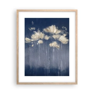 Póster en marco roble claro - Como pétalos al viento - 40x50 cm