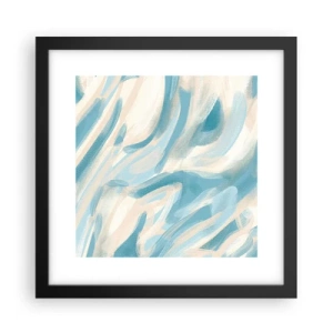 Póster en marco negro - Brisas primaverales - 30x30 cm