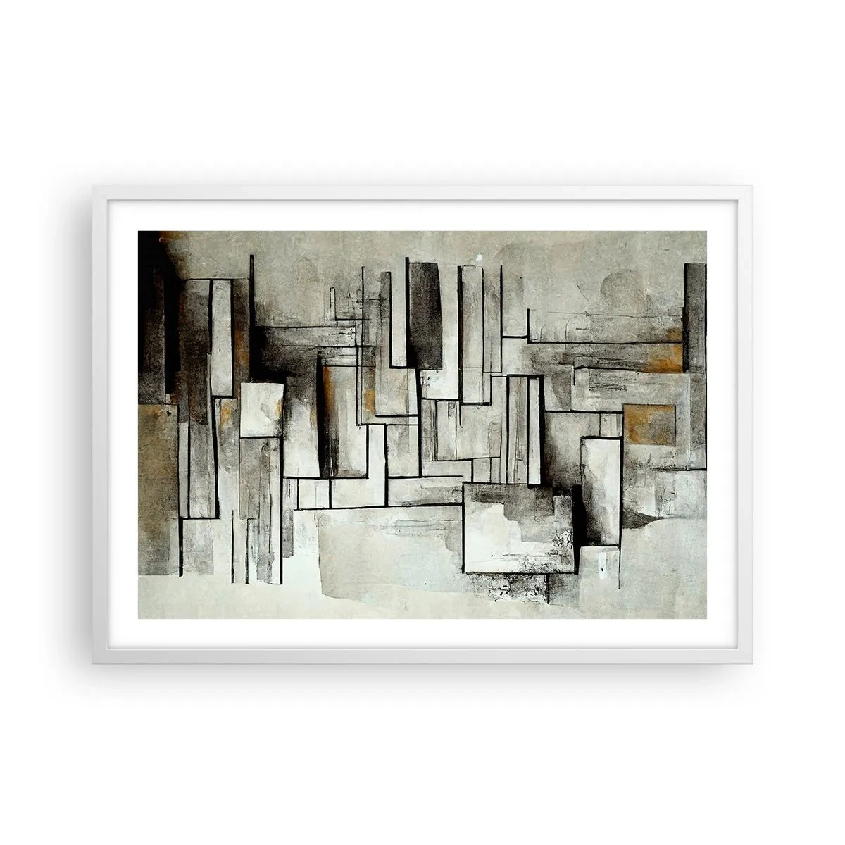 Póster en marco blanco - El poder de la sencillez - 70x50 cm