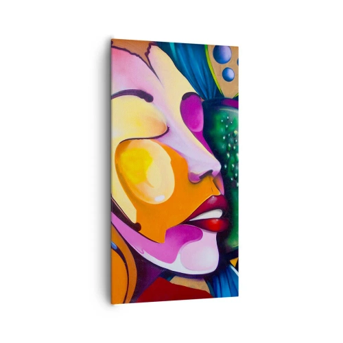 Cuadro sobre lienzo - Impresión de Imagen - Toque de color - 65x120 cm