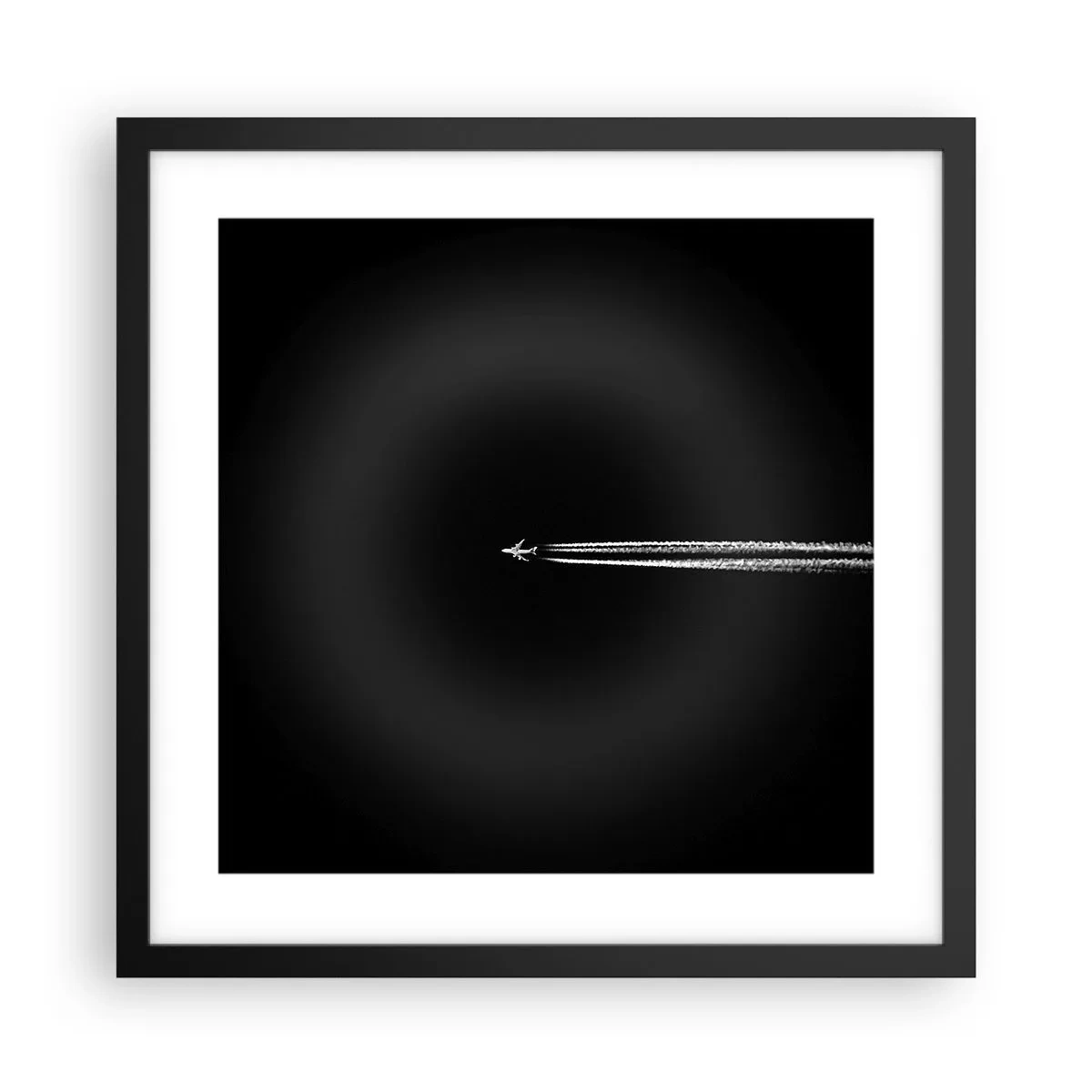 Póster en marco negro - En otra dimensión - 40x40 cm