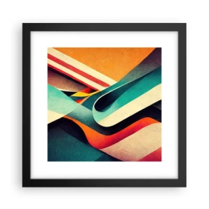Póster en marco negro - Composición intensa - 30x30 cm