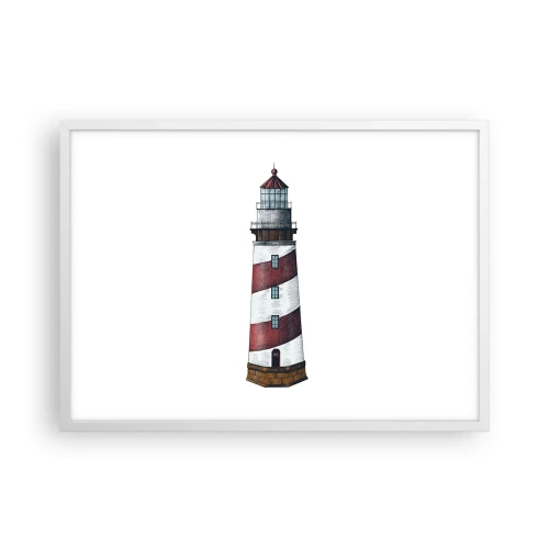 Póster en marco blanco - Siempre en guardia - 70x50 cm