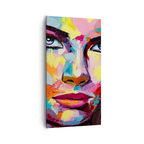 Cuadro sobre lienzo - Impresión de Imagen - Un alma colorida también - 55x100 cm