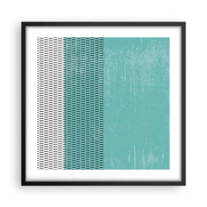 Póster en marco negro - Composición equilibrada - 50x50 cm