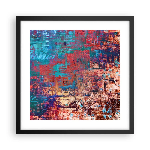 Póster en marco negro - Memoria y olvido - 40x40 cm