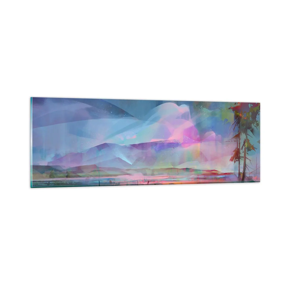 Cuadro sobre vidrio - Impresiones sobre Vidrio - Bajo un cielo benévolo - 90x30 cm