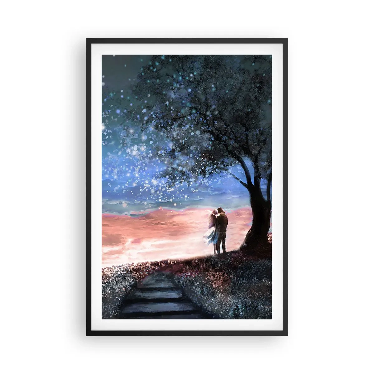 Póster en marco negro - Un espectáculo estelar - 61x91 cm