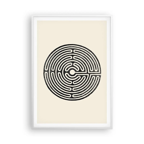 Póster en marco blanco - Orden misterioso - 70x100 cm