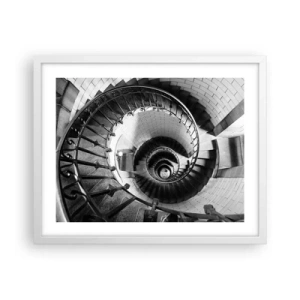 Póster en marco blanco - Cada vez más alto - 50x40 cm