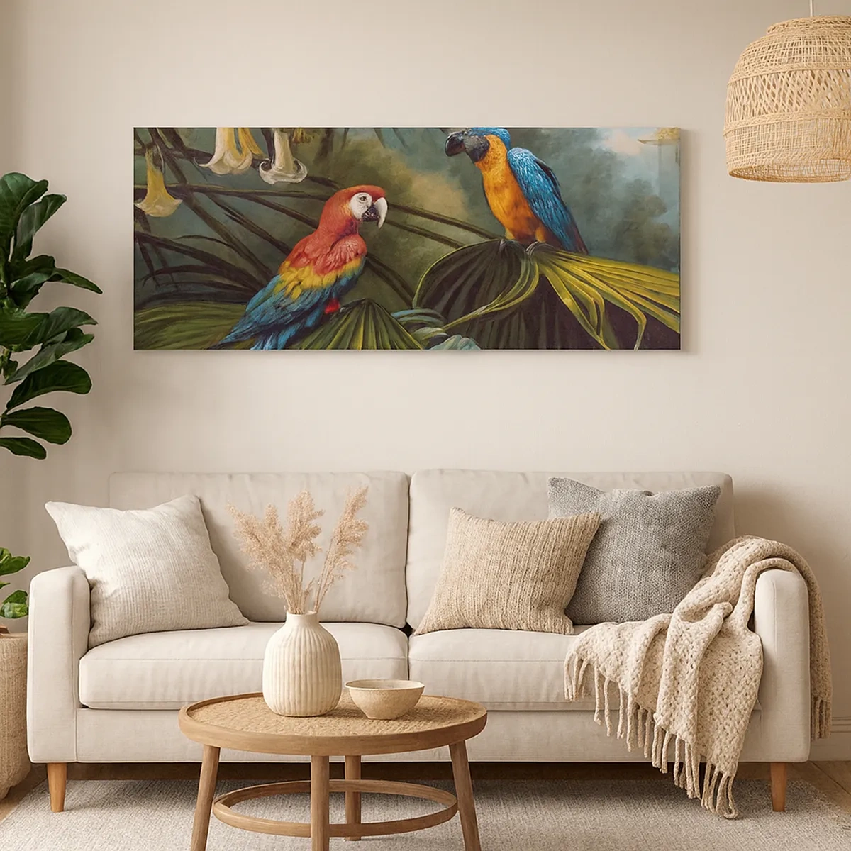 Cuadro sobre lienzo - Impresión de Imagen - Romanticismo en los trópicos - 30x30 cm