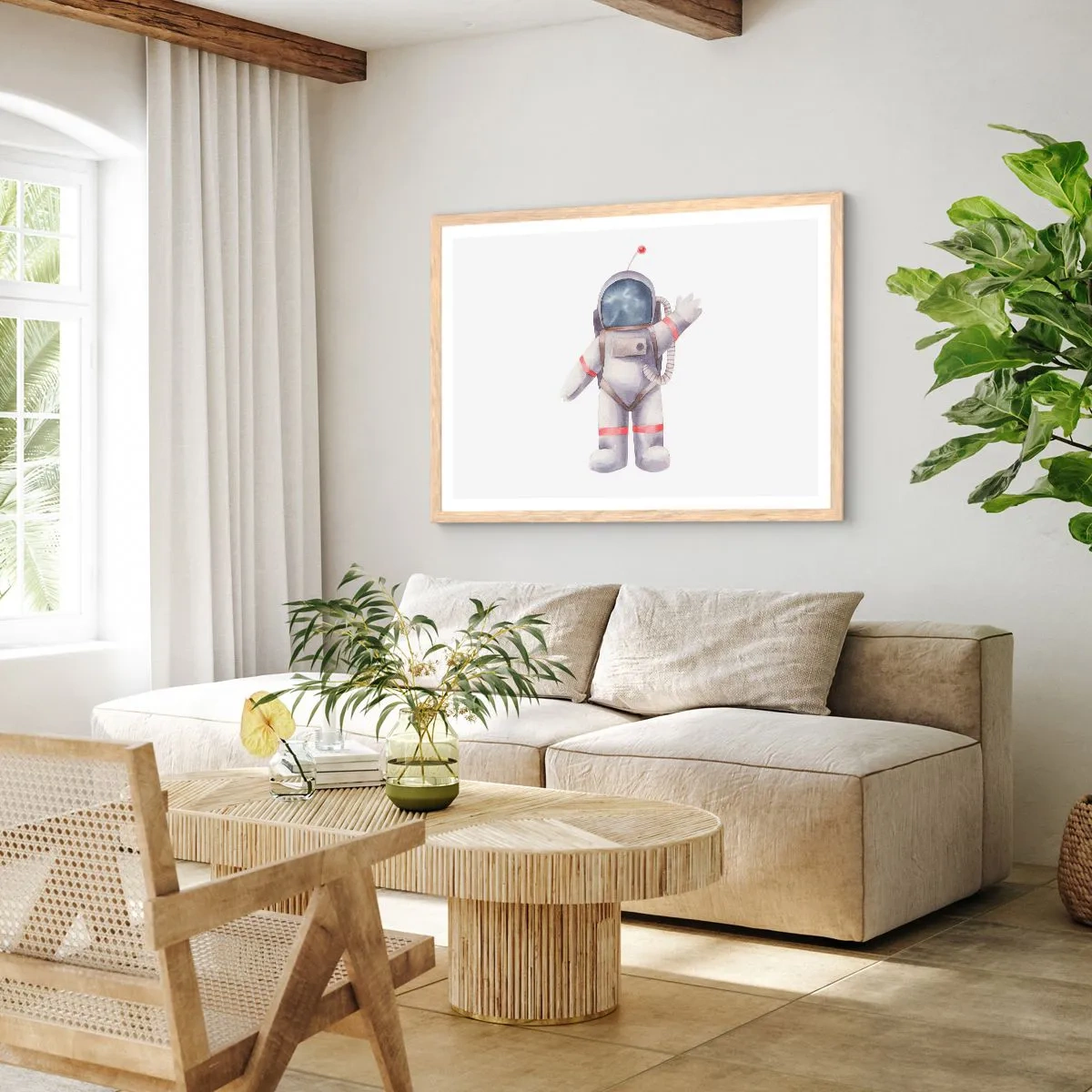 Póster en marco roble claro - Esto es todo por ahora - 50x40 cm