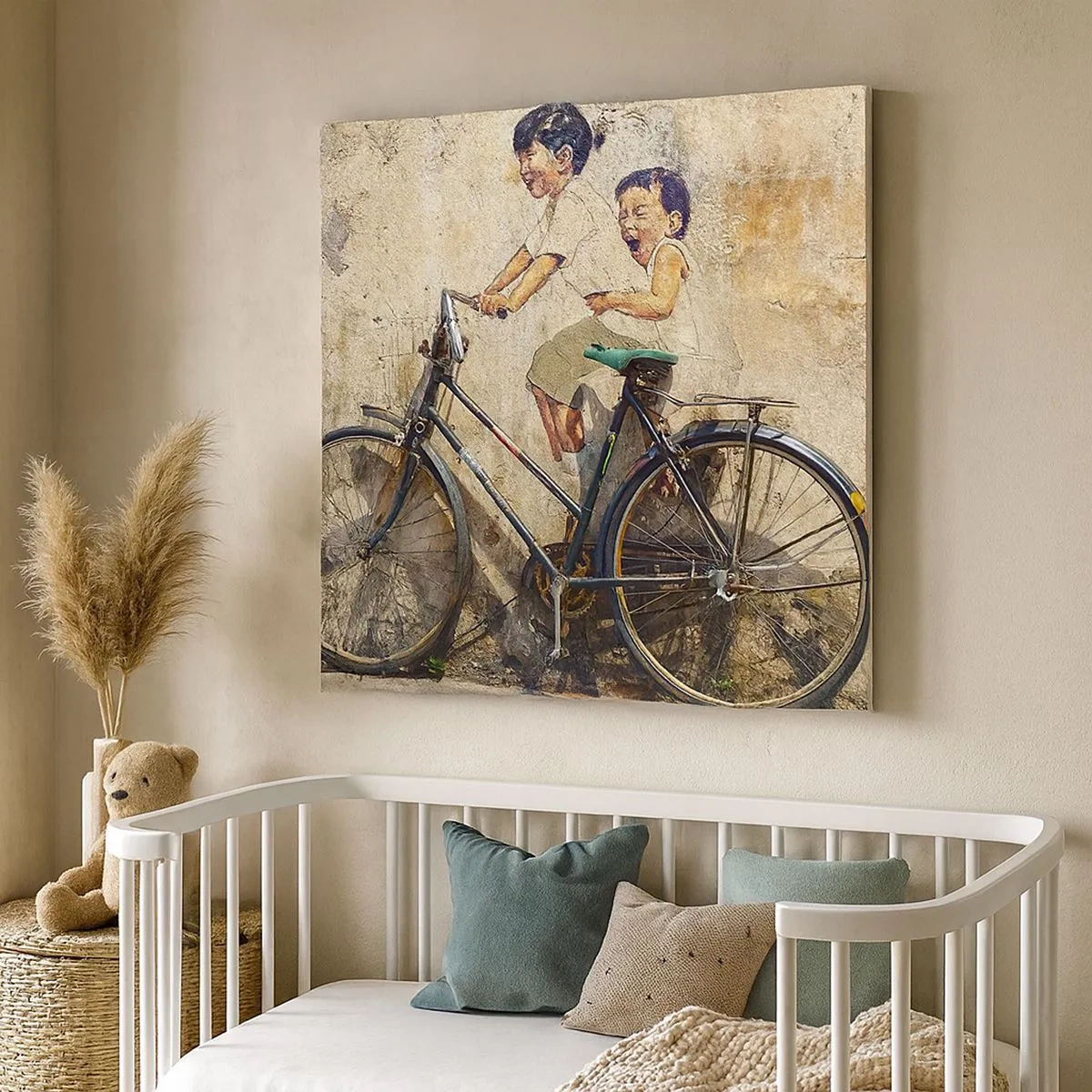 Cuadro sobre lienzo - Impresión de Imagen - ¿Verdadero o falso? - 30x30 cm